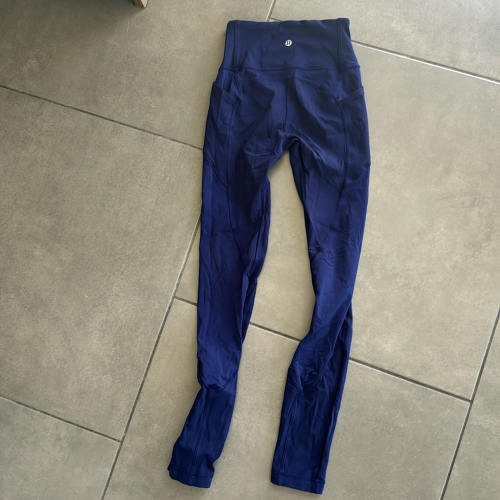 LuluLemon Royal Blue Pocket Leggings
